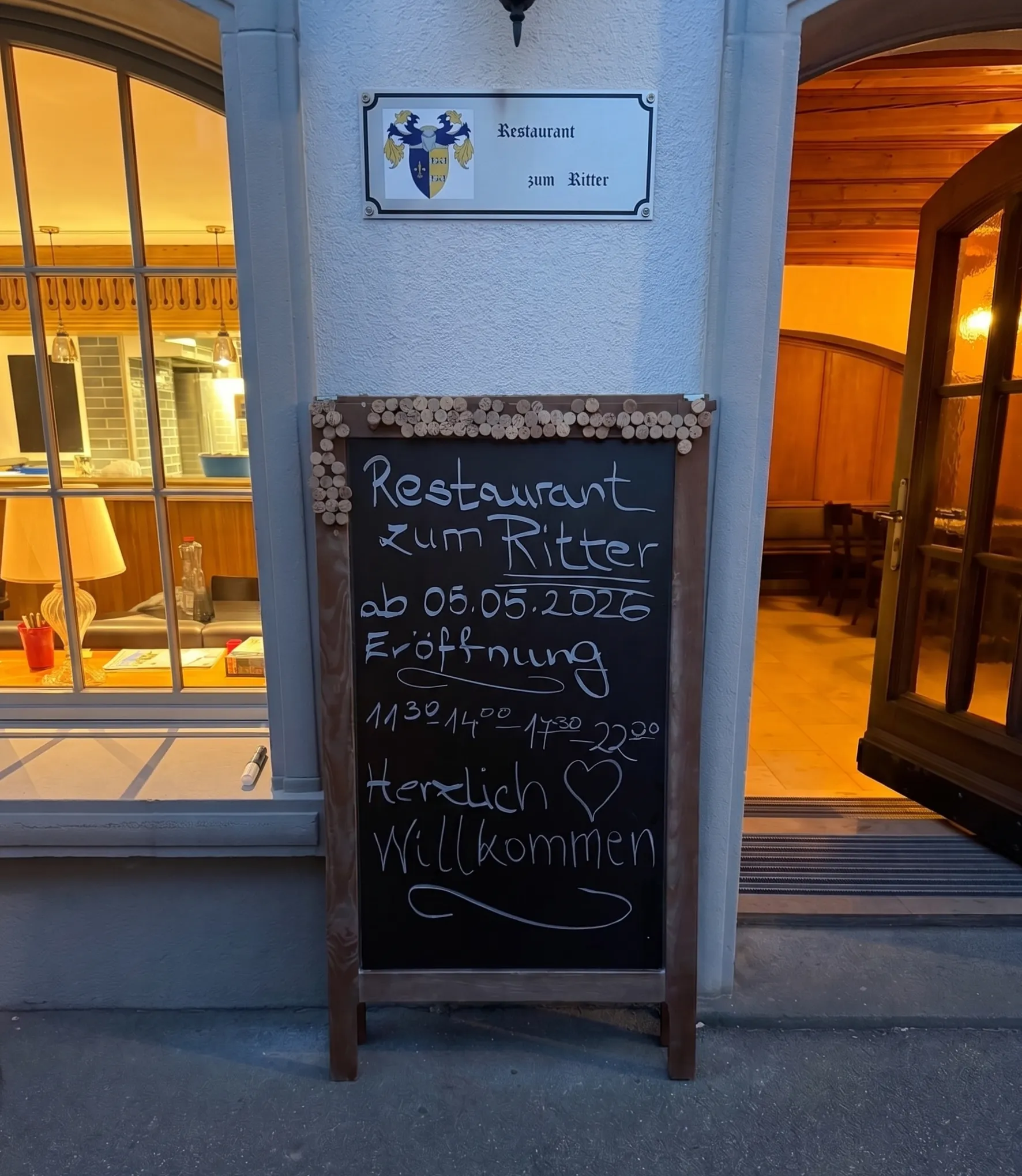 Willkommenstafel